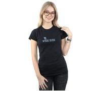 Disney Women's Aladdin Wish Dude Cotton T-Shirt in Black | Size: Large Disney Black L