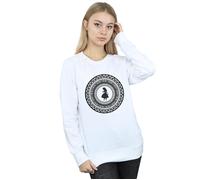Disney Women's Alice In Wonderland Circle Sweatshirt in White | Size: XL Disney White XL