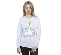 Disney Women's Alice In Wonderland Sketch Flowers Sweatshirt
