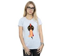 Disney Women's Alphabet J Is For Jafar Cotton T-Shirt in Grey | Size: XL Disney Grey XL