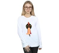 Disney Women's Alphabet J Is For Jafar Sweatshirt in White | Size: Large Disney White L