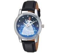Disney Women's Analog-Quartz Watch with Leather-Synthetic Strap W002153