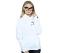 Disney Women's Aristocats Marie Backside Breast Print Hoodie in White | Size: Medium Disney White M