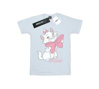 Disney Women's Aristocats Marie Bow Cotton Boyfriend T-Shirt - White - White - 3XL