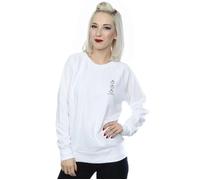 Disney Women's Aristocats Marie Breast Print Sweatshirt in White | Size: Small Disney White S