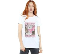 Disney Women's Aristocats Marie Simply Purrfect Homage Cotton Boyfriend T-Shirt in White | Size: Medium Disney White M