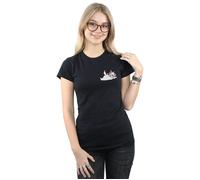 Disney Women's Aristocats Marie Sweet Backside Breast Print Cotton T-Shirt in Black | Size: Medium Disney Black M