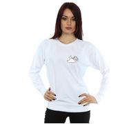 Disney Women's Aristocats Marie Sweet Backside Breast Print Sweatshirt in White | Size: Small Disney White S