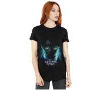 Disney Women's Artemis Fowl Poster Cotton Boyfriend T-Shirt in Black | Size: 2XL Disney Black 2XL
