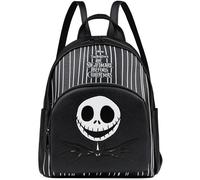 Disney Stitch Backpack for Women Teens Faux Leather Rucksack Fashion Girls Mini Daypack Shoulder Bag Purse Eeyore Gifts for Her (Black TNBC)