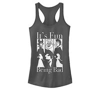 Disney Women's Bad Fun T-Shirt, Charcoal, M