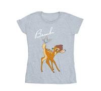 Disney Women's Bambi Butterfly Tail Cotton T-Shirt - Sports Grey - Sports Grey - XL