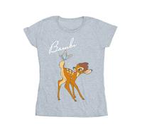 Disney Women's Bambi Butterfly Tail Cotton T-Shirt - Sports Grey - Sports Grey - XXL