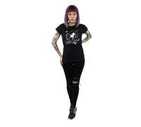 Disney Women's Bambi Christmas Greetings Cotton T-Shirt in Black | Size: Large Disney Black L