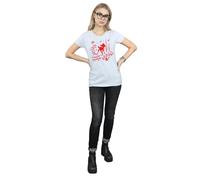 Disney Women's Bambi Christmas Greetings Cotton T-Shirt in Grey | Size: Medium Disney Grey M