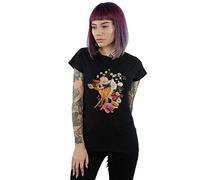 Disney Women's Bambi Meadow T-Shirt Black Large
