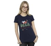 Disney Women's Bambi Oh Deer Cotton T-Shirt in Navy | Size: Small Disney Navy S