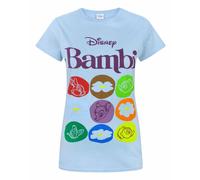 Disney Bambi WomensBlue Short Sleeved T-Shirt - XX-Large