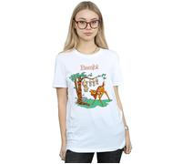 Bambi Tilted Up Cotton Boyfriend T-Shirt Disney White M