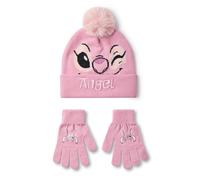 Disney Women's Beanie & Gloves Set | Girls Pink | Official Merch Disney Pink One Size