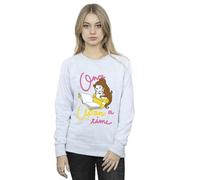 Disney Women's Beauty and The Beast Belle Once Upon A Time Sweatshirt Sport Grey Medium