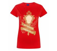 Disney Women's Beauty & The Beast Enchatned Mirror Short Sleeved T-Shirt in Red | Size: 2XL Disney Red 2XL