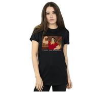 Disney Women's Beauty & The Beast Handsome Brute Cotton Boyfriend T-Shirt in Black | Size: Small Disney Black S