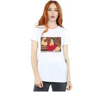 Disney Women's Beauty & The Beast Handsome Brute Cotton Boyfriend T-Shirt in White | Size: Medium Disney White M