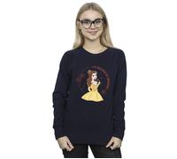 Disney Women's Beauty & The Beast I´d Rather Be Reading Sweatshirt in Navy | Size: Large Disney Navy L