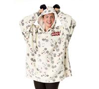 Disney Womens Beige Mickey Mouse Blanket Hoodie (One Size)