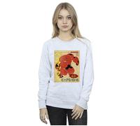Disney Women's Big Hero 6 Baymax Baymax Newspaper Sweatshirt in Grey | Size: XL Disney Grey XL