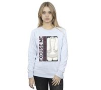 Disney Women's Big Hero 6 Baymax Excuse Me Some Air Sweatshirt in Grey | Size: Large Disney Grey L