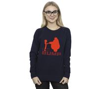 Disney Women's Big Hero 6 Baymax Fist Bump Cutout Sweatshirt in Navy | Size: Medium Disney Navy M