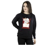Disney Women's Big Hero 6 Baymax Frame Support Sweatshirt in Black | Size: Medium Disney Black M