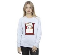 Disney Women's Big Hero 6 Baymax Frame Support Sweatshirt in Grey | Size: 2XL Disney Grey 2XL