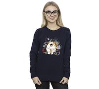 Disney Women's Big Hero 6 Baymax Group Hug Sweatshirt in Navy | Size: Medium Disney Navy M