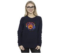 Disney Women's Big Hero 6 Baymax Hiro Angry Manga Sweatshirt in Navy | Size: Medium Disney Navy M