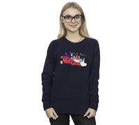 Disney Women's Big Hero 6 Baymax Hiro Bridge Sweatshirt in Navy | Size: Medium Disney Navy M