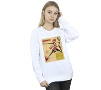 Disney Women's Big Hero 6 Baymax Honey Lemon Newspaper Sweatshirt in White | Size: XL Disney White XL
