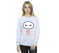 Disney Women's Big Hero 6 Baymax Icon Sweatshirt in Grey | Size: 2XL Disney Grey 2XL