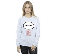 Disney Women's Big Hero 6 Baymax Icon Sweatshirt in Grey | Size: Medium Disney Grey M