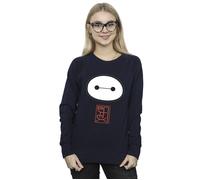 Disney Women's Big Hero 6 Baymax Icon Sweatshirt in Navy | Size: Large Disney Navy L