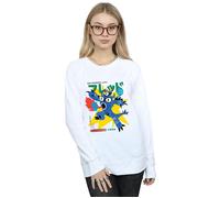 Disney Women's Big Hero 6 Fred Ultimate Kaiju Sweatshirt in White | Size: Large Disney White L