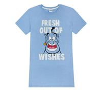 Disney Aladdin Genie 'Fresh Out of Wishes' Ladies Pyjamas Night Dress Blue