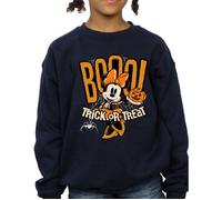 Disney Women's Boo Minnie Mouse Sweatshirt in Navy | Size: Large Disney Navy L