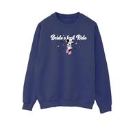 Disney Women's Bride´s Last Ride Minnie Mouse Sweatshirt in Navy | Size: 2XL Disney Navy 2XL
