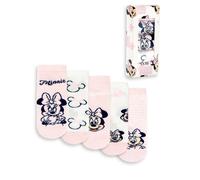Disney Women's Calf Socks Set of 5 | Girls Pink | Official Merch | Size: 6-8.5 Disney Pink 6-8.5
