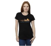 Disney Women's Cars Explore The Open Road Cotton T-Shirt in Black | Size: 2XL Disney Black 2XL