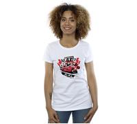 Disney Women's Cars Lightning McQueen Collage Cotton T-Shirt in White | Size: Large Disney White L