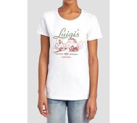 Disney Women's Cars Luigi'S Tyre Shop Transfer T-Shirt, White | Size: Medium Disney White M